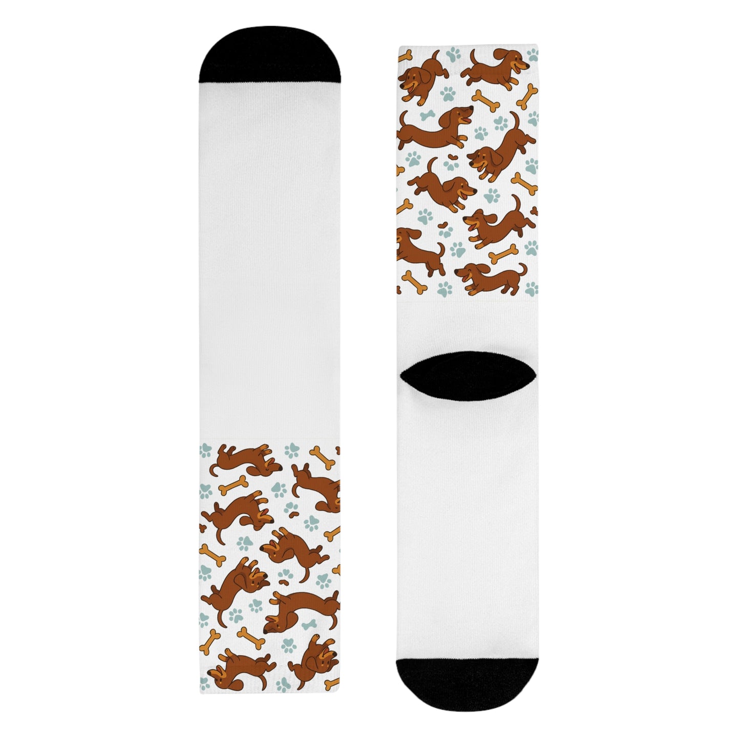 Cute Dog Pattern Crew Socks for Animal Lovers