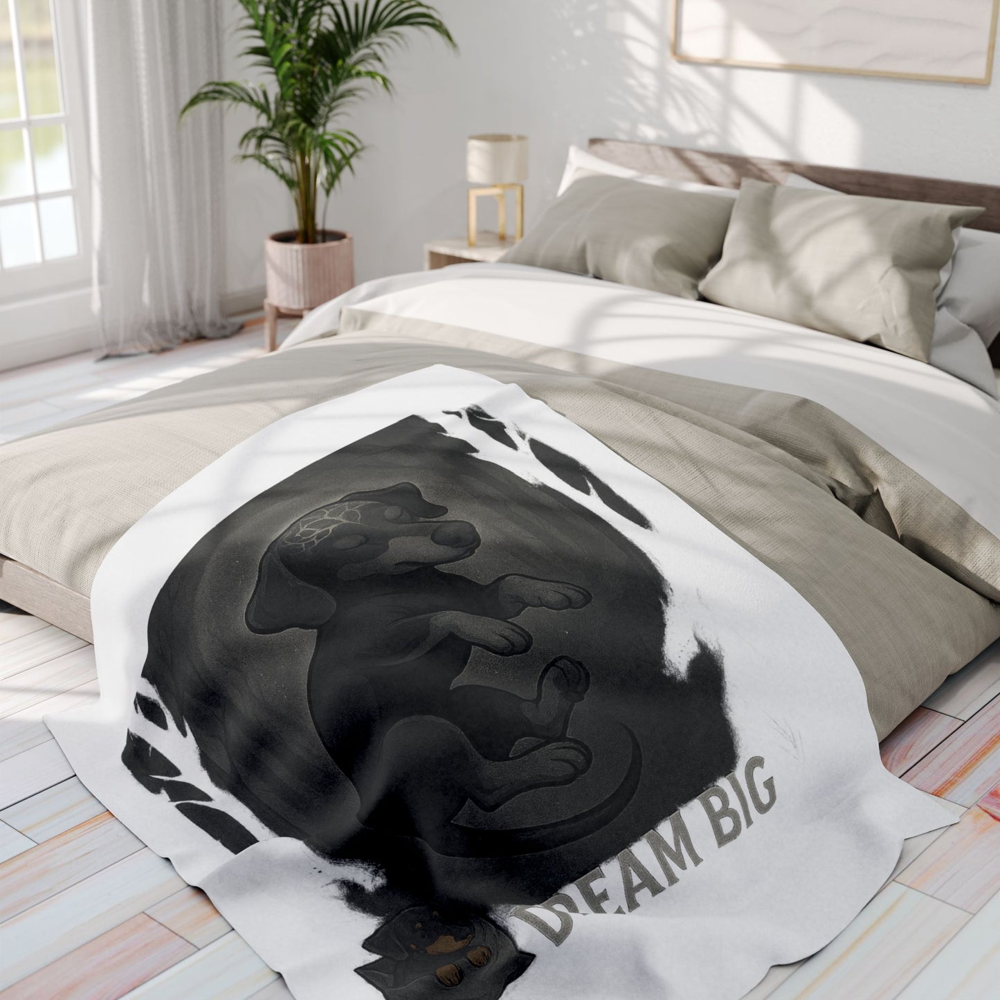 Dream Big Dog Arctic Fleece Blanket, Cozy Pet Blanket