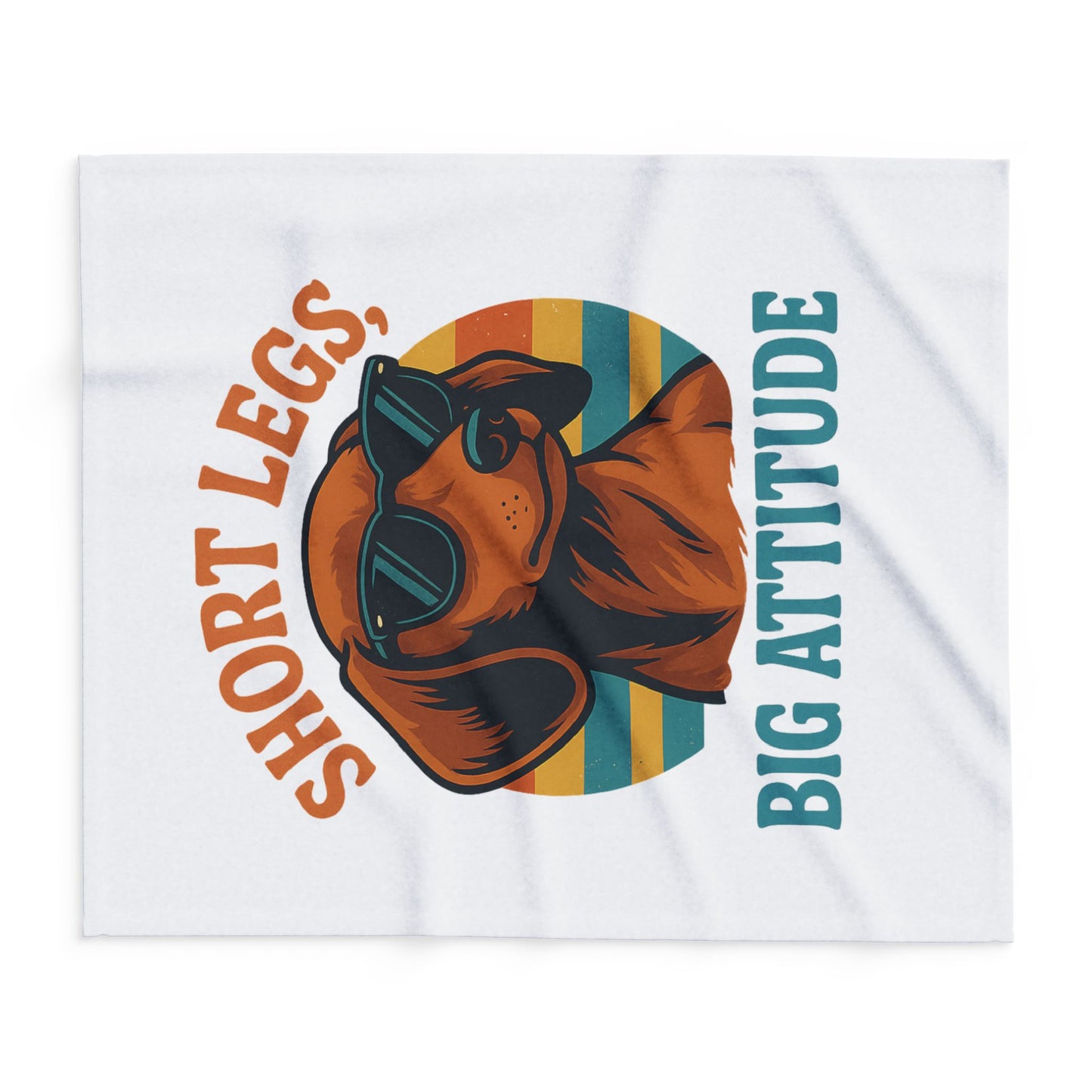 Cool Dog Fleece Blanket - Short Legs Big Attitude