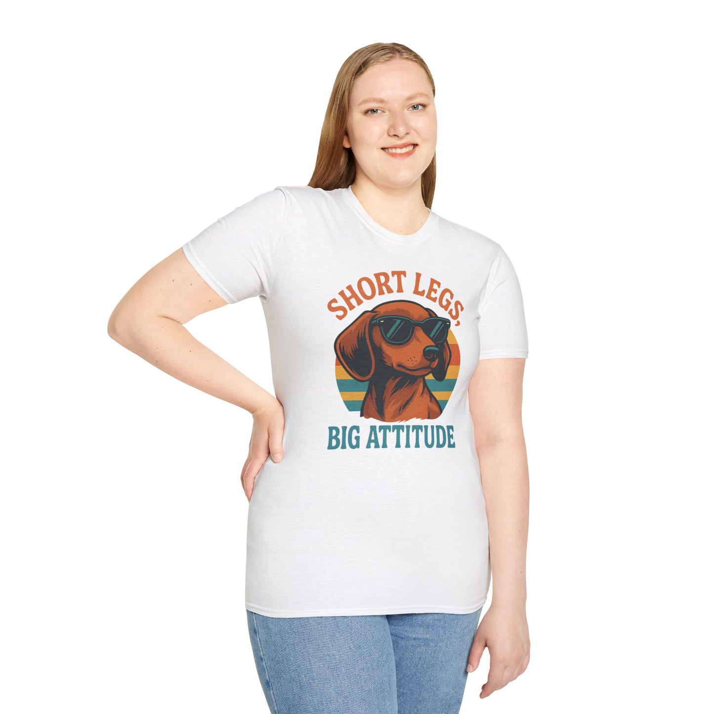 Funny Dog Lover T-Shirt, Short Legs Big Attitude Tee