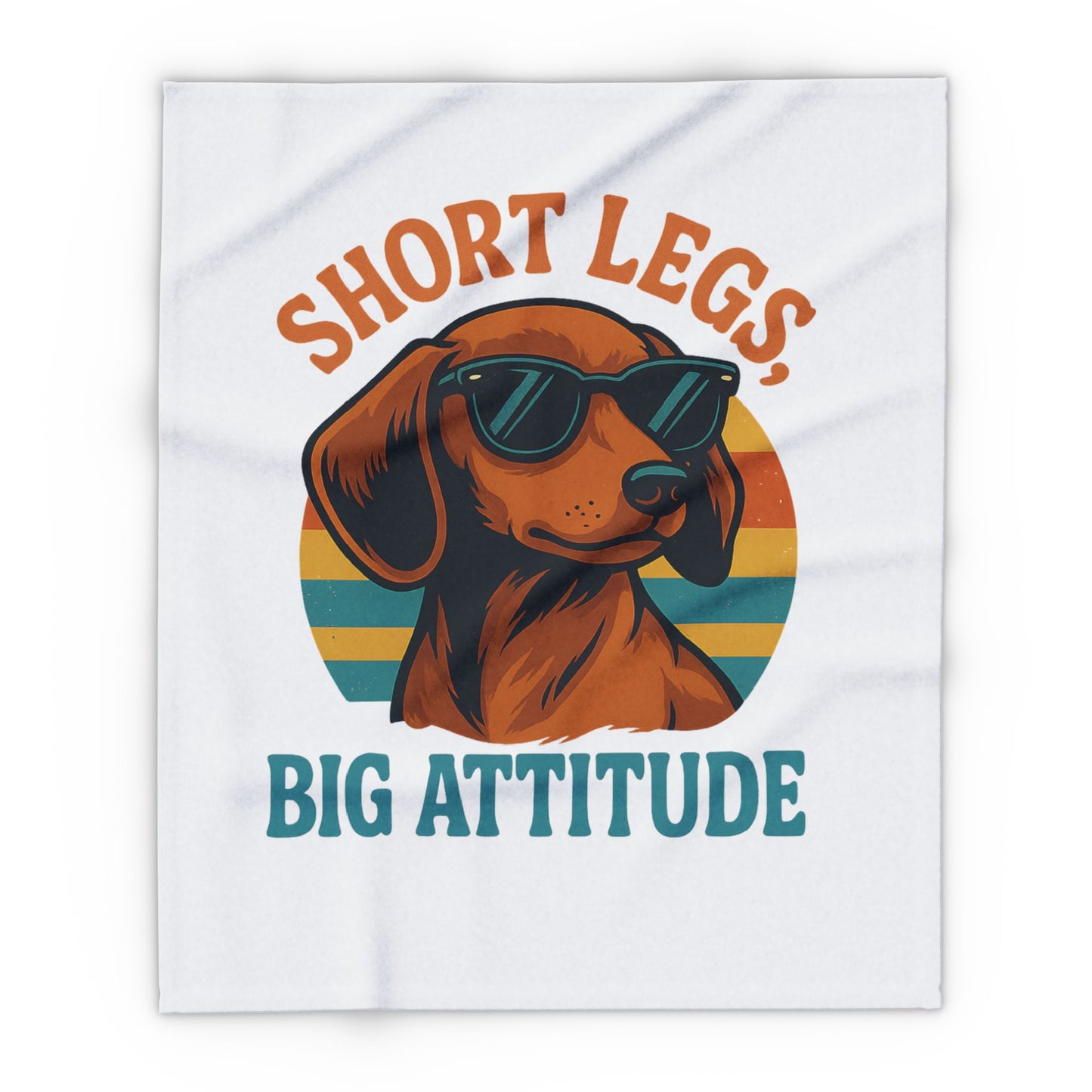 Cool Dog Fleece Blanket - Short Legs Big Attitude
