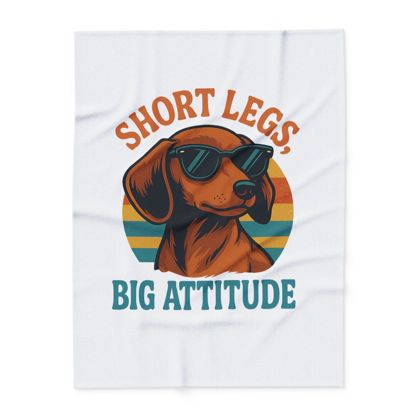 Cool Dog Fleece Blanket - Short Legs Big Attitude