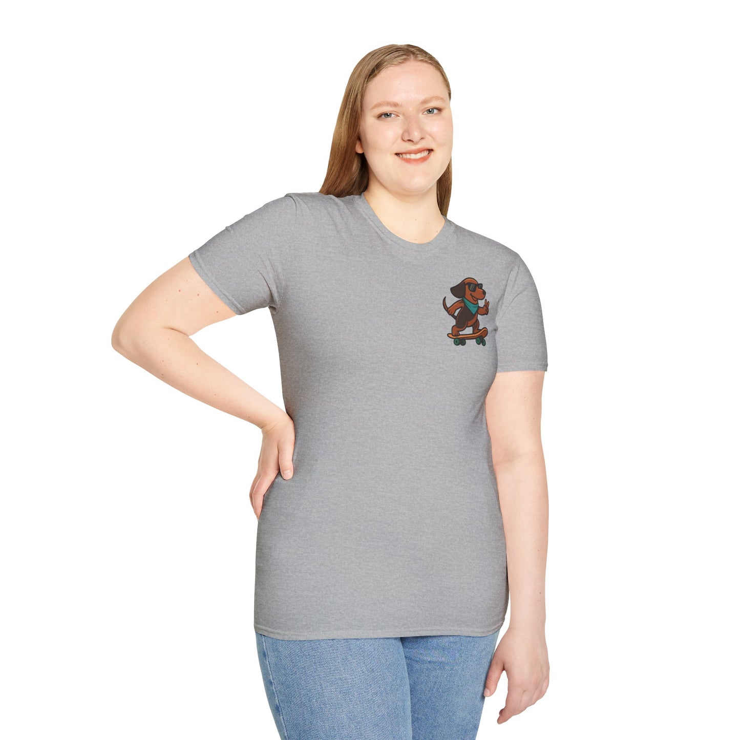 Skateboarding Dog T-Shirt | Fun Unisex Graphic Tee for Pet Lover