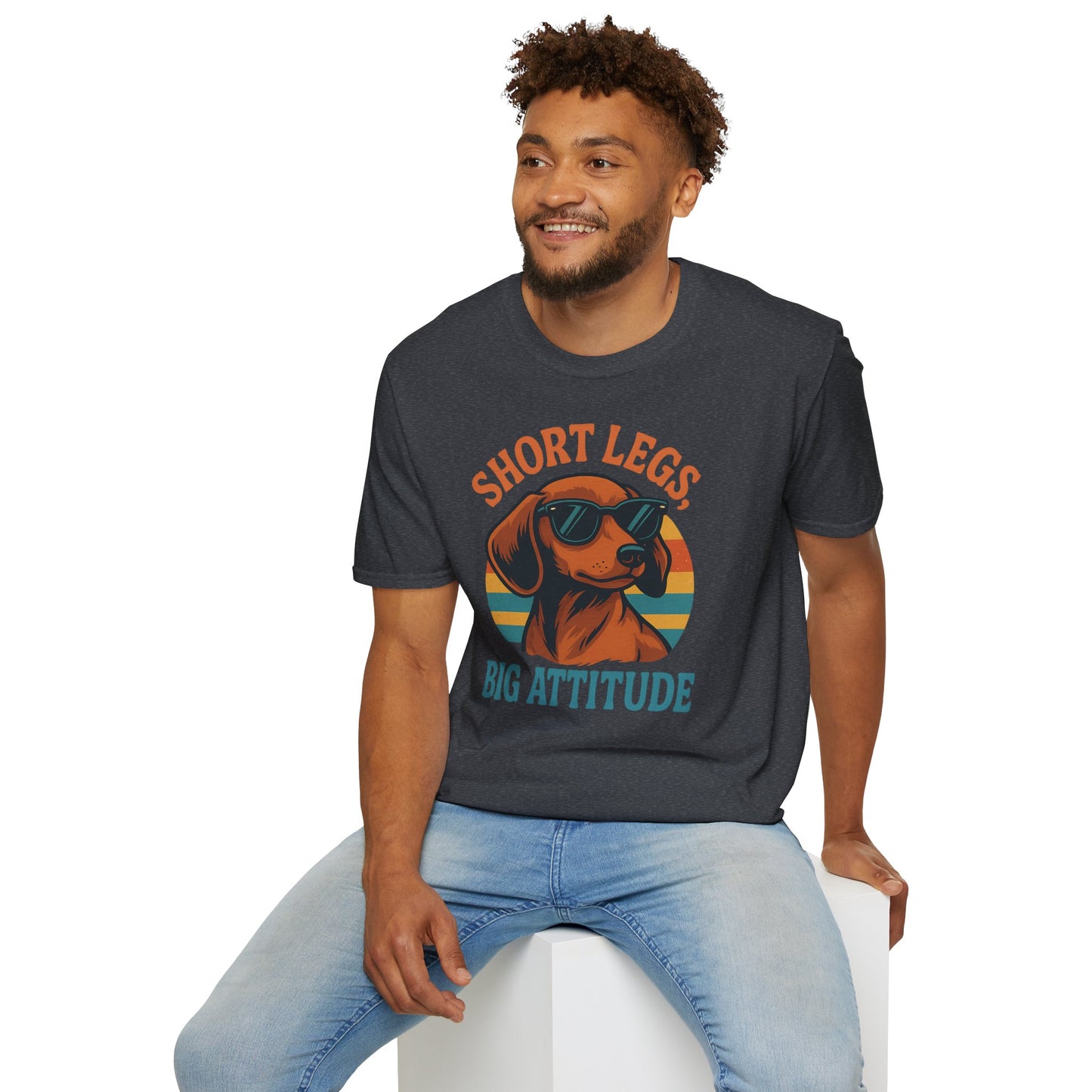 Funny Dog Lover T-Shirt, Short Legs Big Attitude Tee