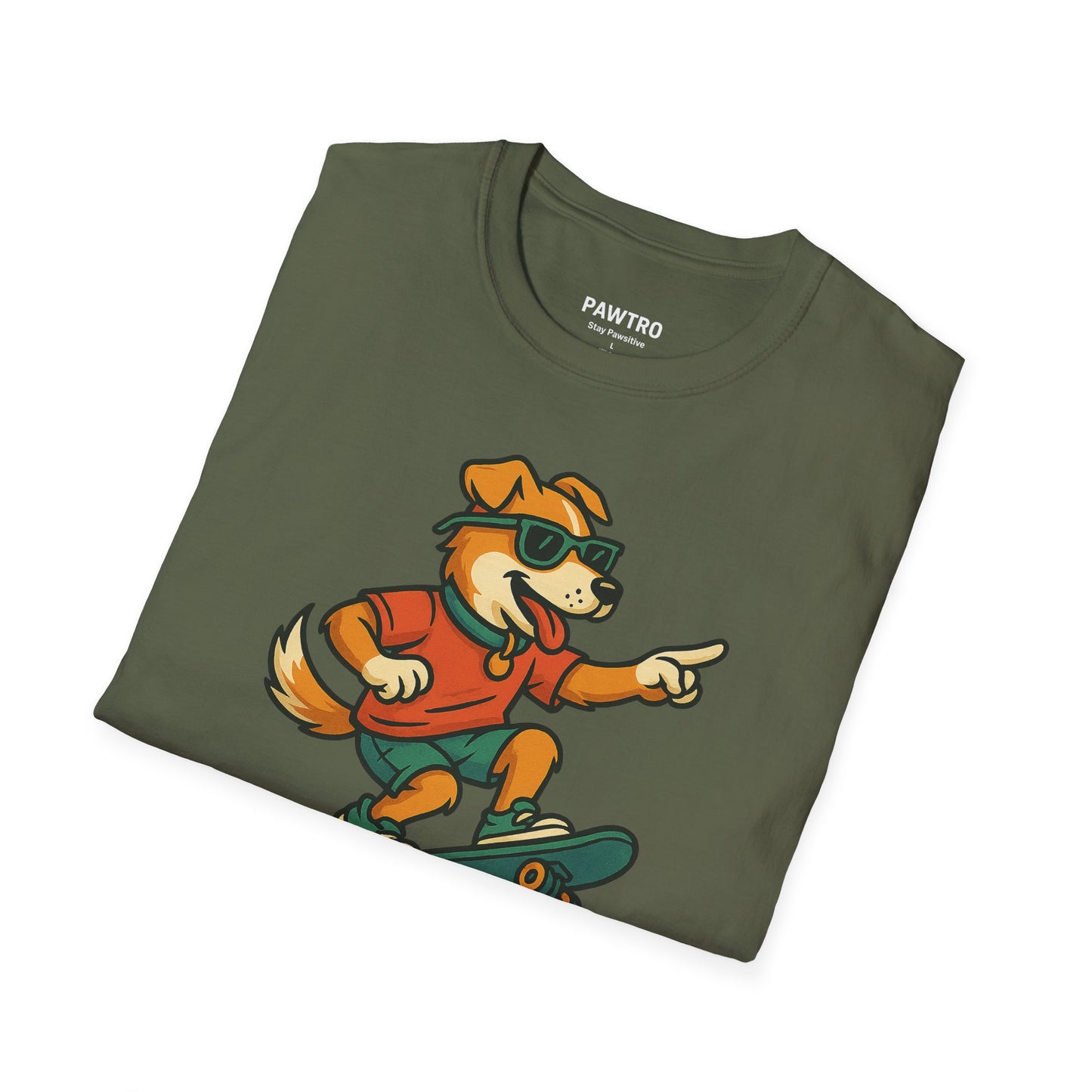 Skateboarding Dog T-Shirt - Dog Mode On