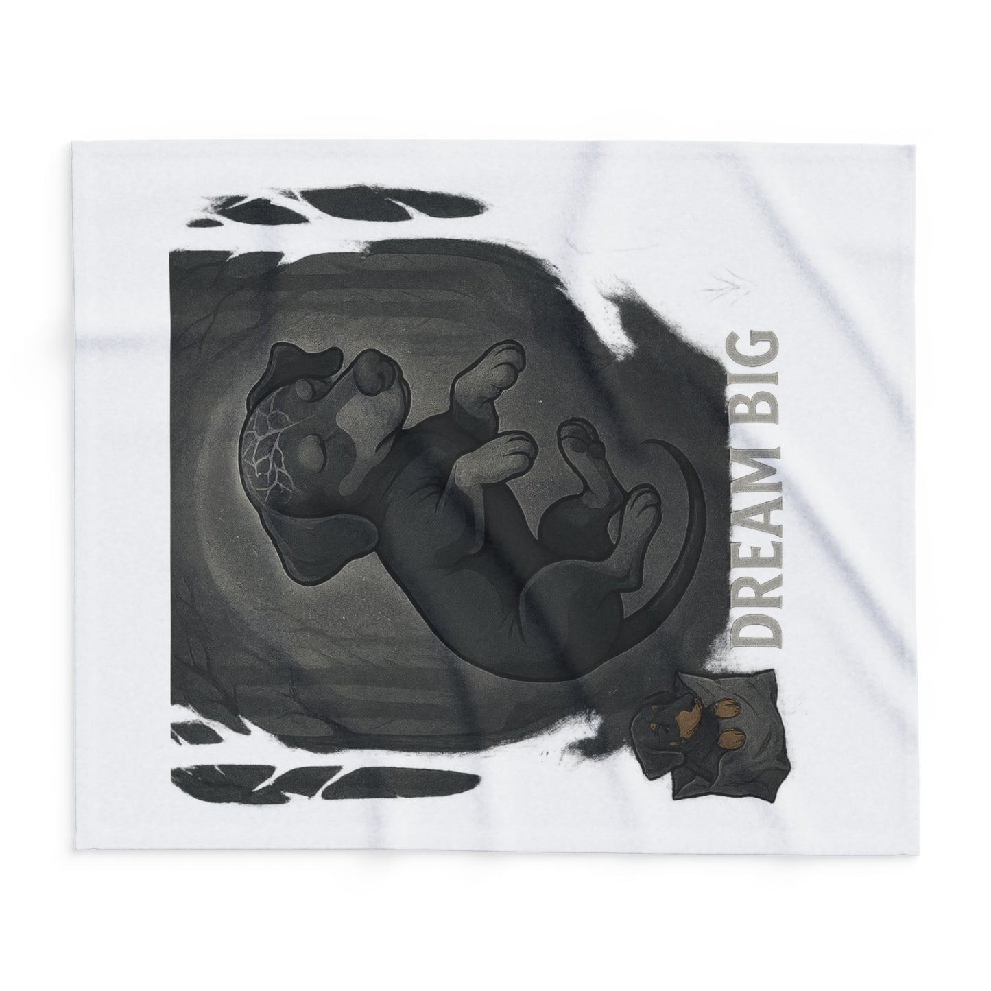 Dream Big Dog Arctic Fleece Blanket, Cozy Pet Blanket