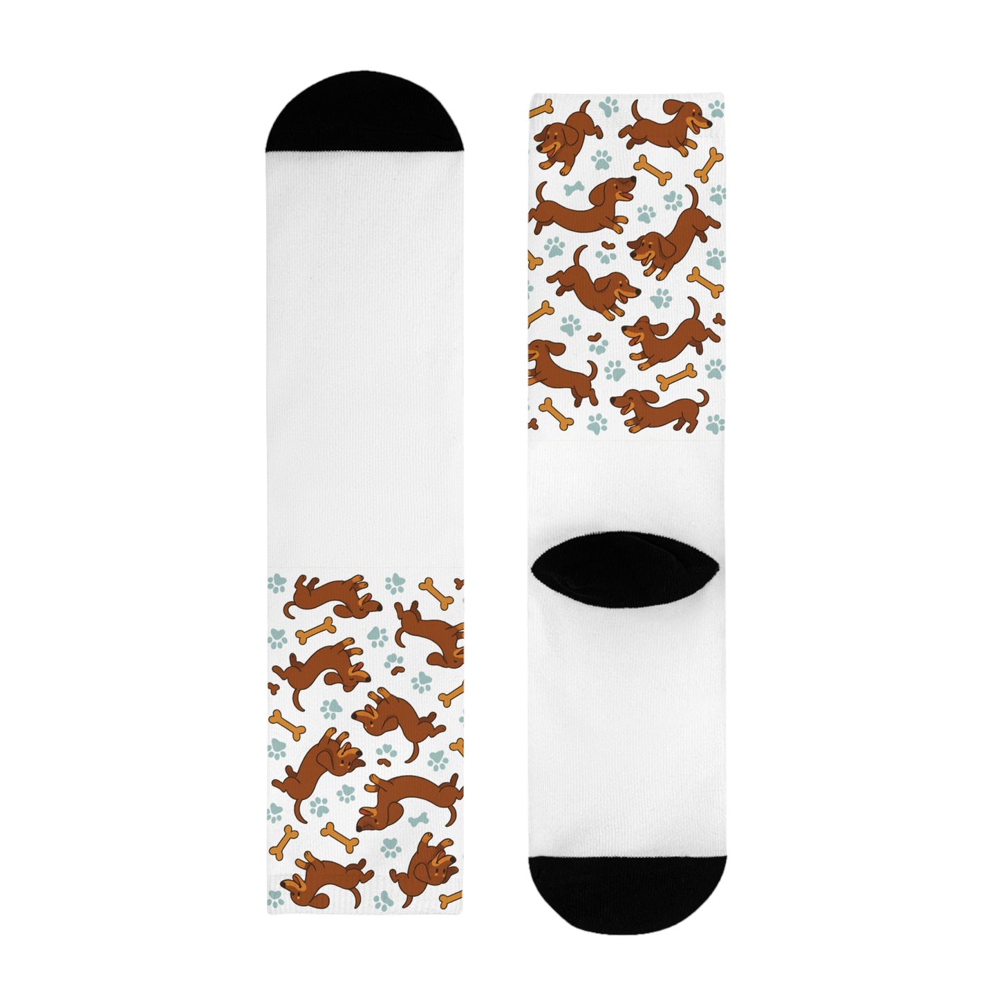 Cute Dog Pattern Crew Socks for Animal Lovers