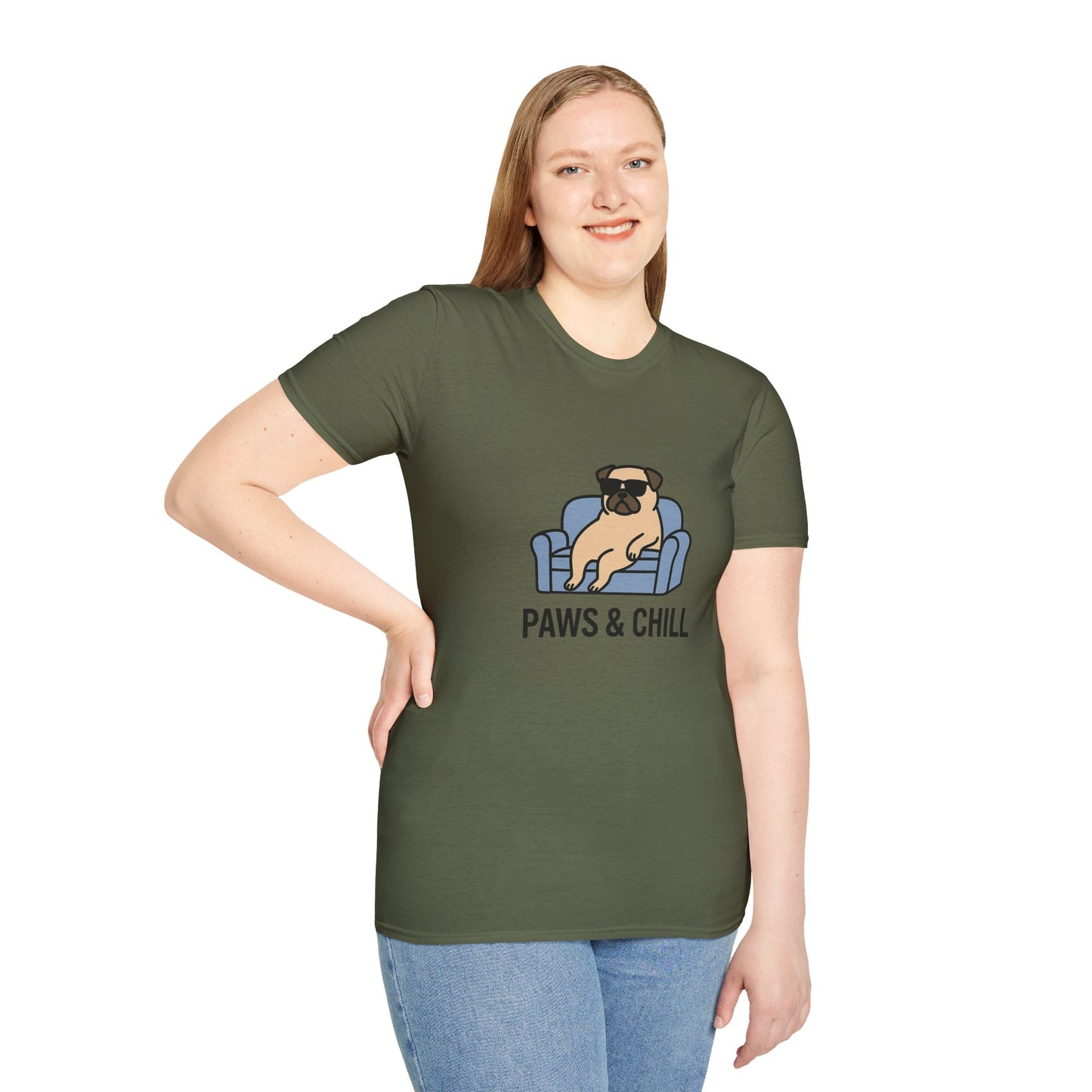 Unisex Paws & Chill T-Shirt, Funny Pet Lover Tee