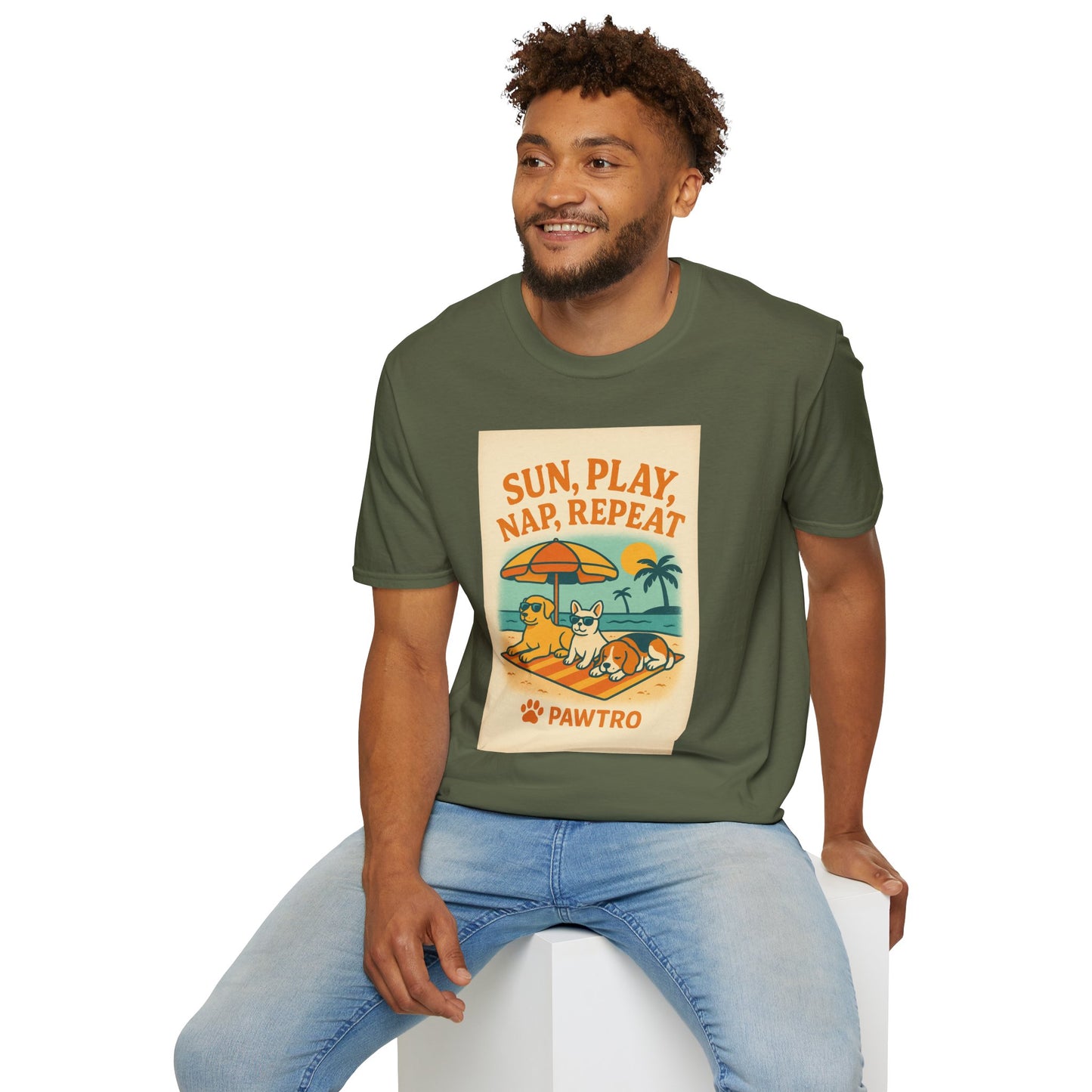 Summer Vibes T-Shirt, Casual Tee for Dog Lovers