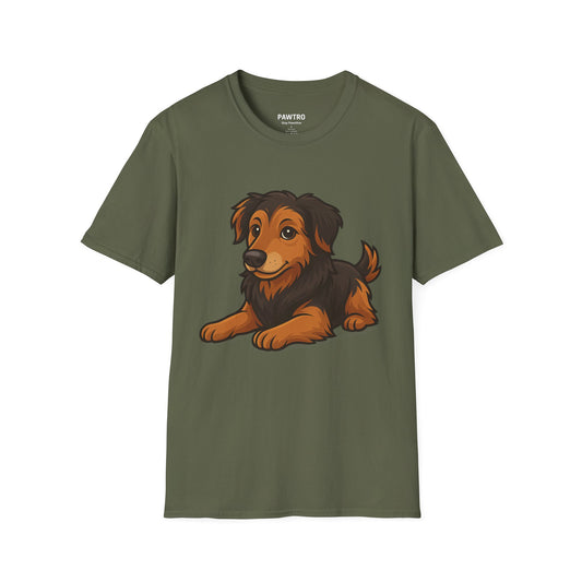 Cute Dog Graphic T-Shirt, Casual Wear