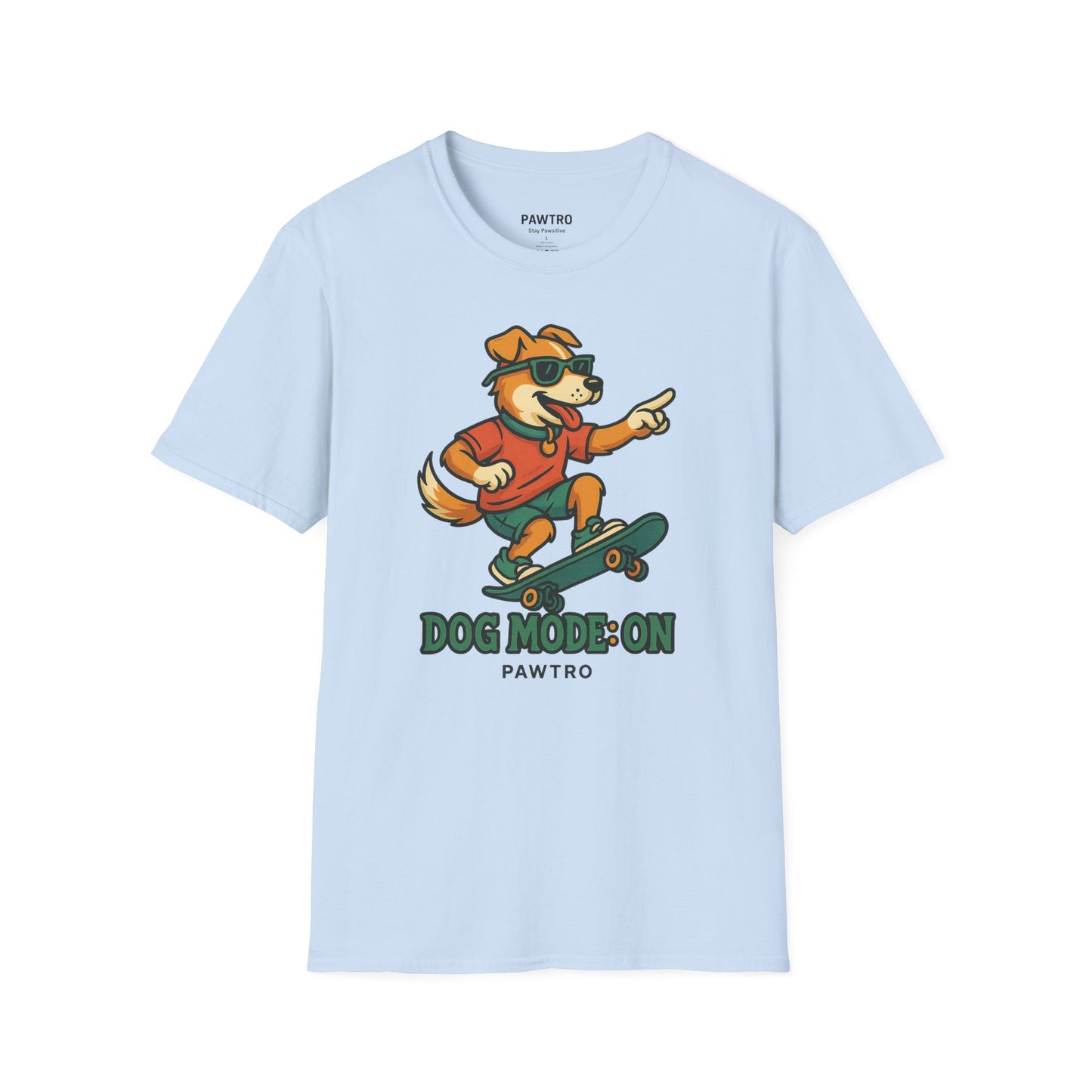 Skateboarding Dog T-Shirt - Dog Mode On