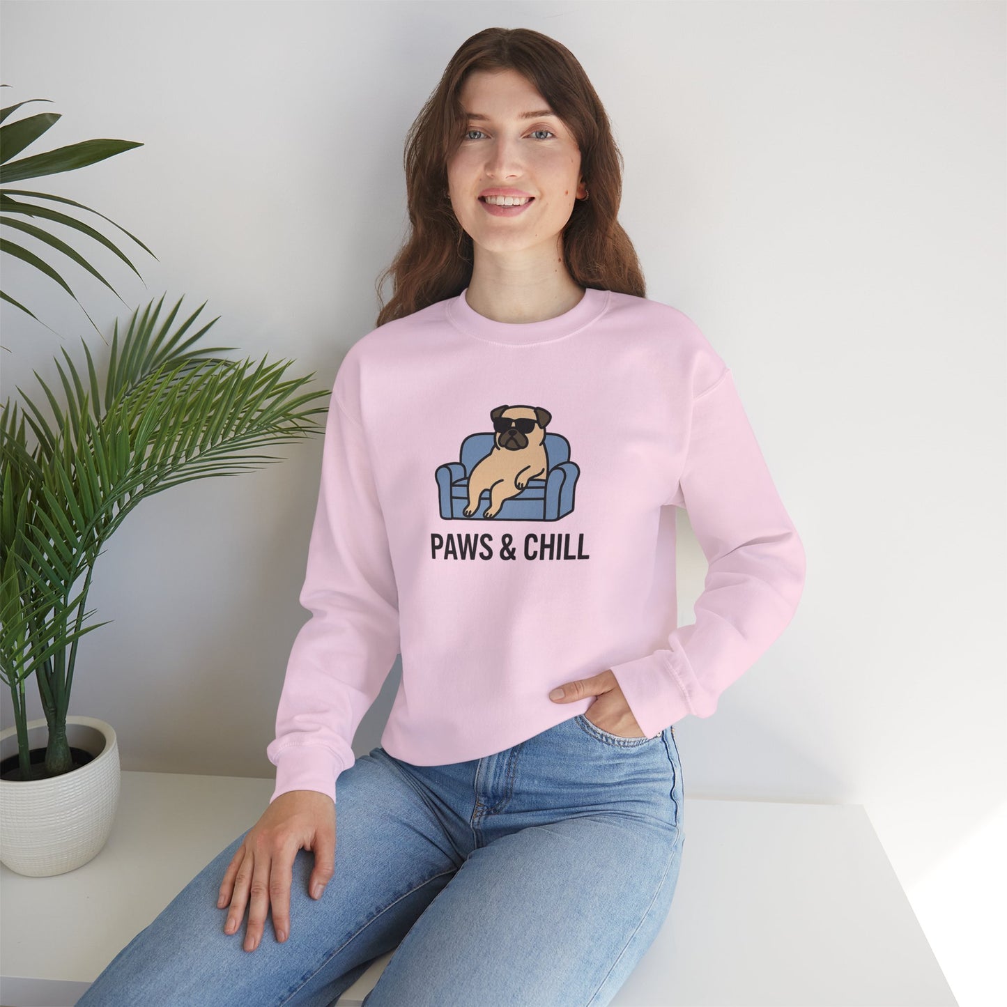 Cozy Dog-Lover Crewneck Sweatshirt