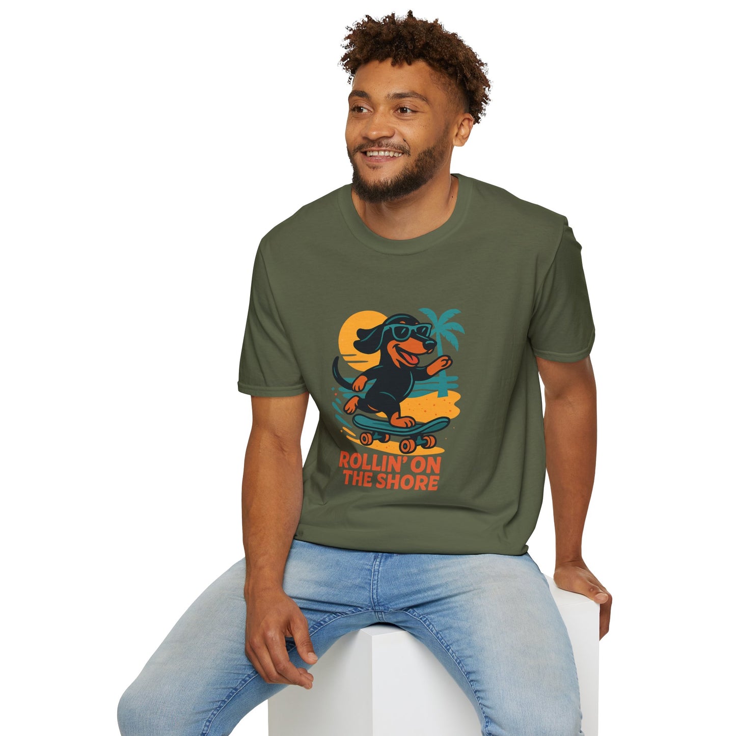 Cool Dog Surfing Unisex T-Shirt