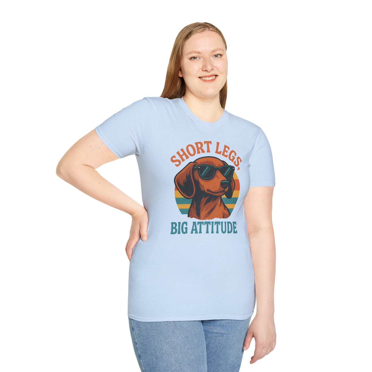 Funny Dog Lover T-Shirt, Short Legs Big Attitude Tee