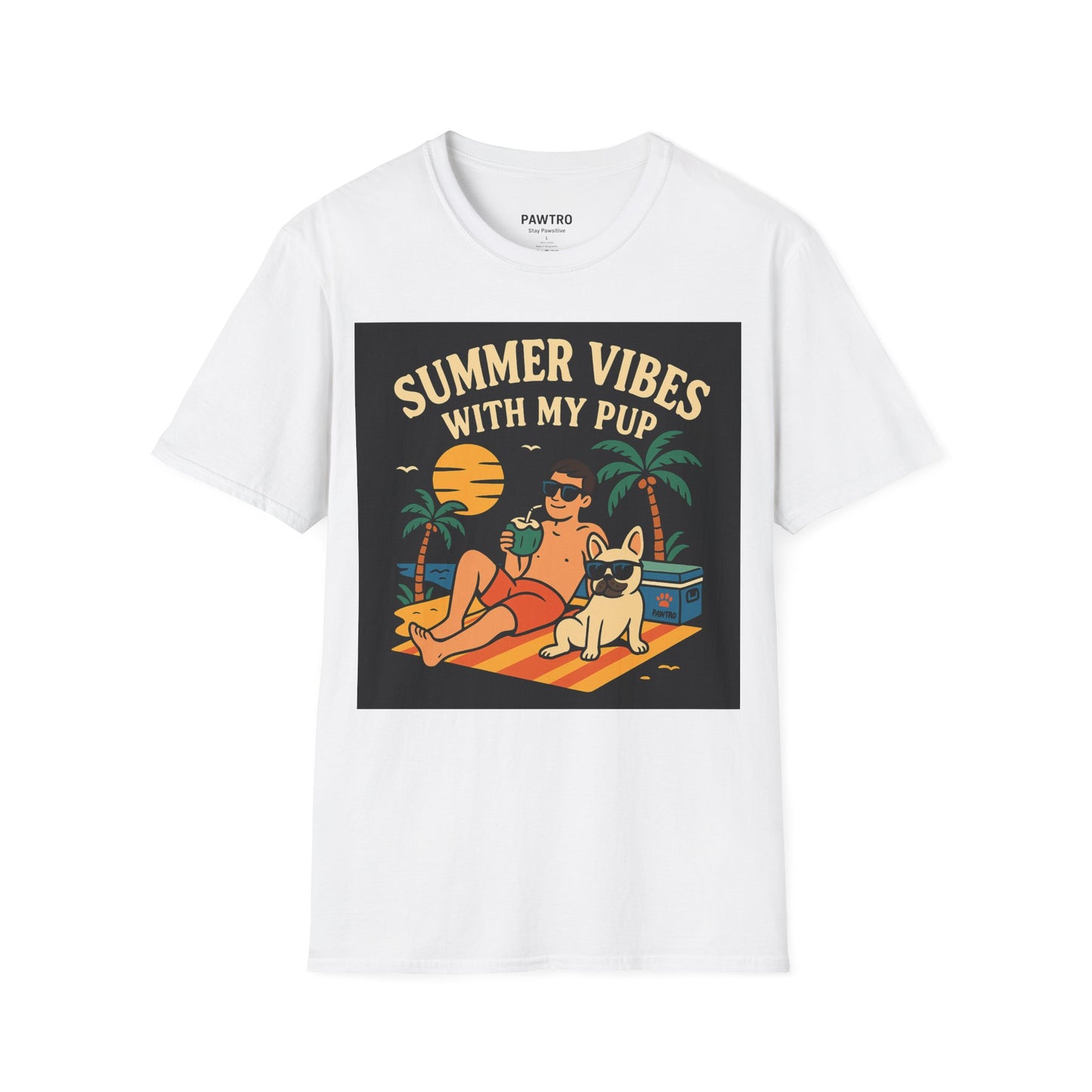 Summer Vibes T-Shirt for Dog Lovers | Unisex Softstyle Tee