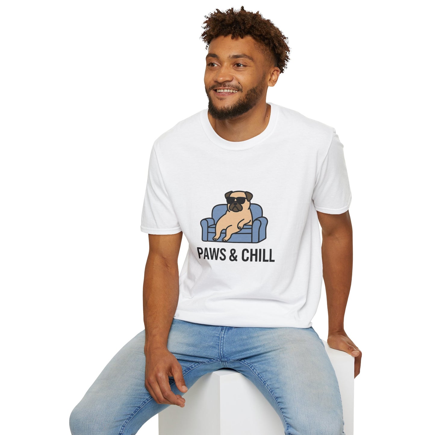 Unisex Paws & Chill T-Shirt, Funny Pet Lover Tee