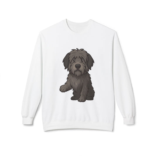 Cute Black Sheepdog Sweatshirt — Cozy Crewneck for Dog Lovers