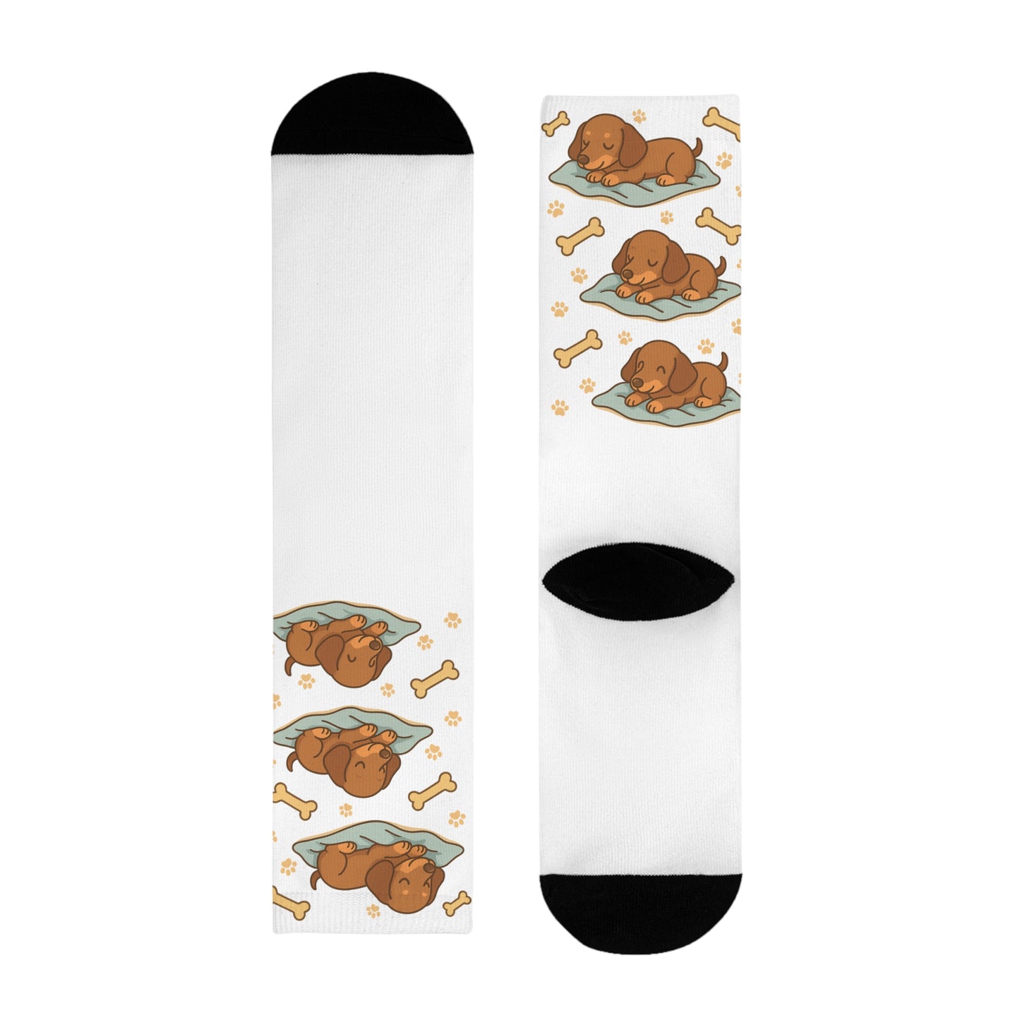 Cute Dog-Themed Socks, Cozy Pet Lover Gift, Sublimation Crew Socks