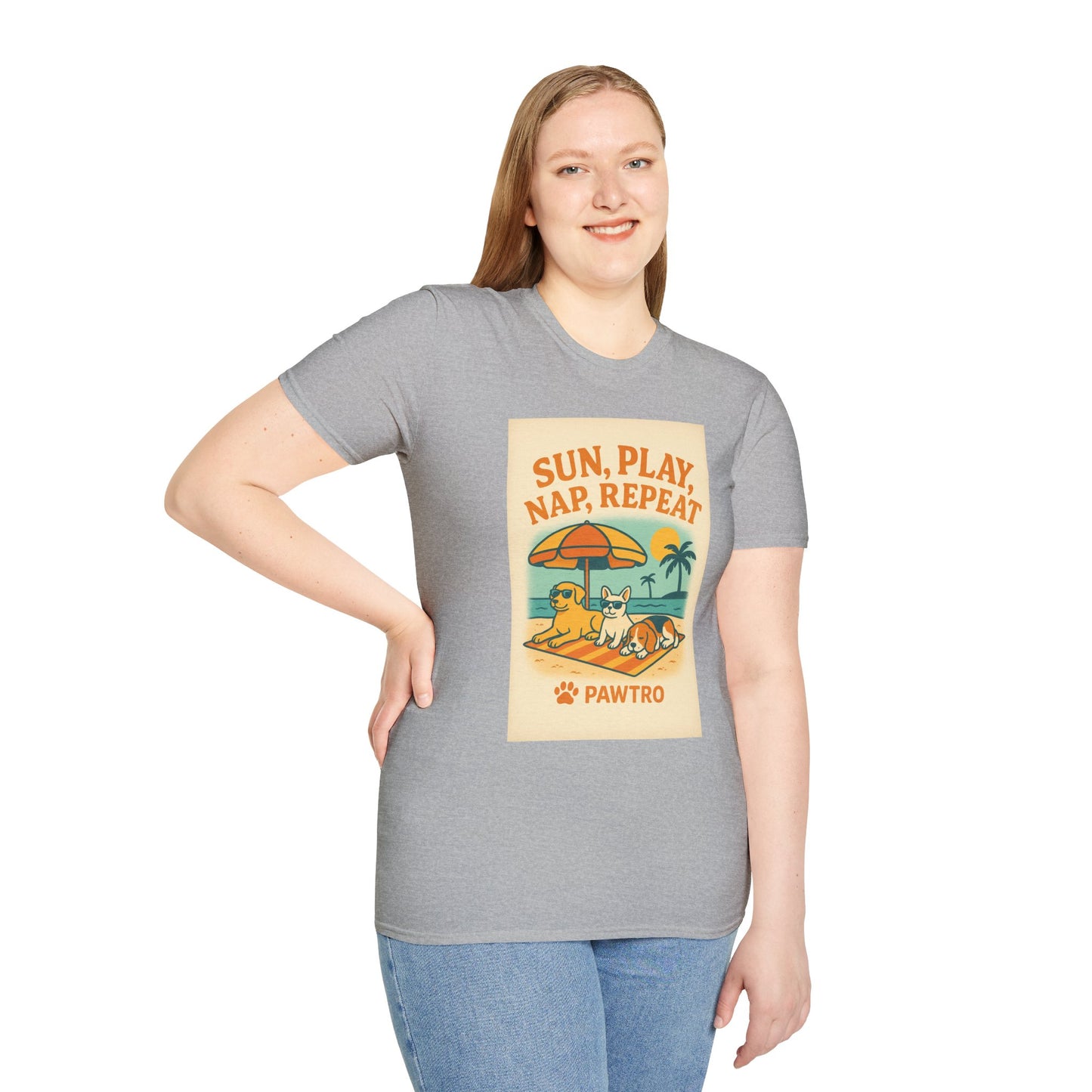 Summer Vibes T-Shirt, Casual Tee for Dog Lovers