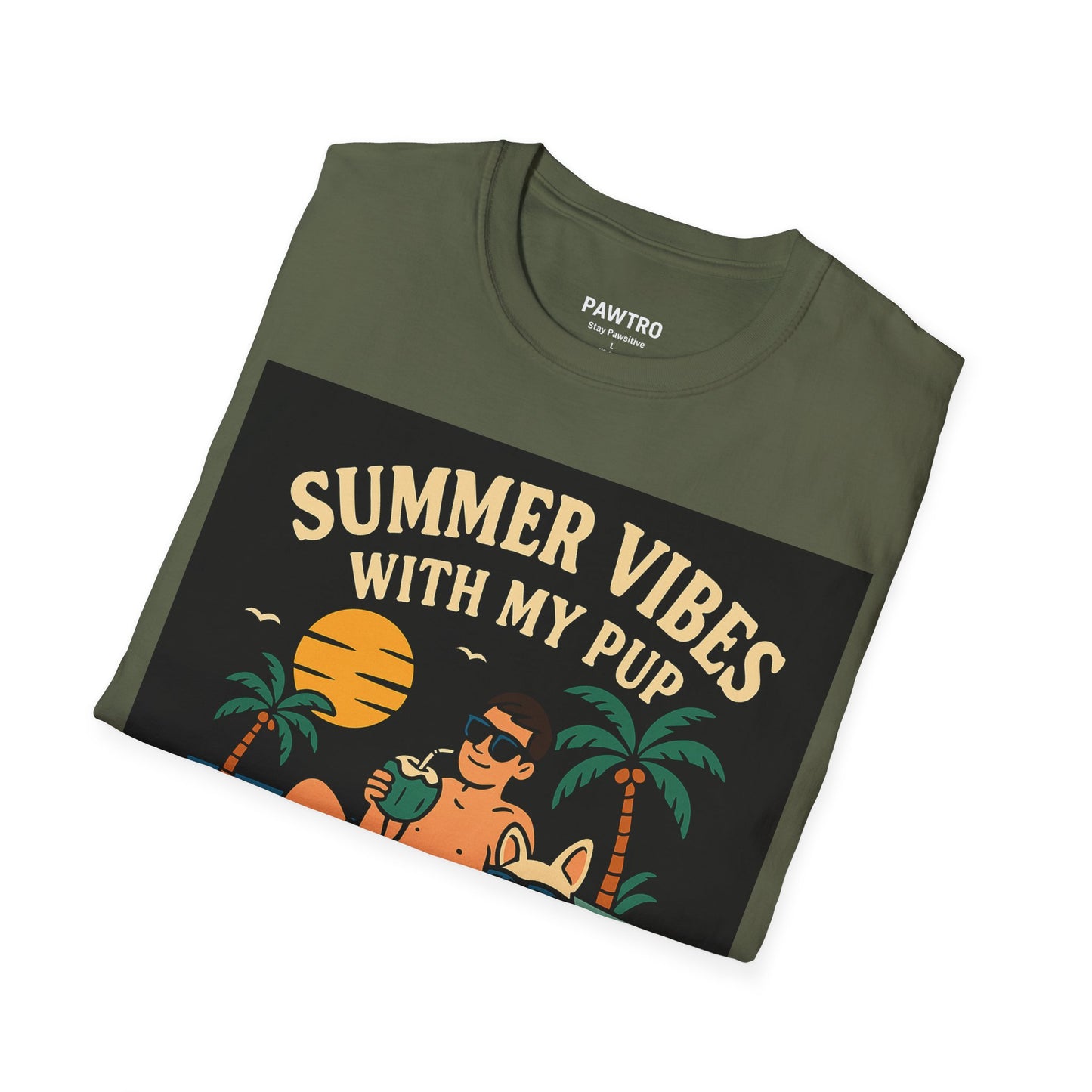 Summer Vibes T-Shirt for Dog Lovers | Unisex Softstyle Tee
