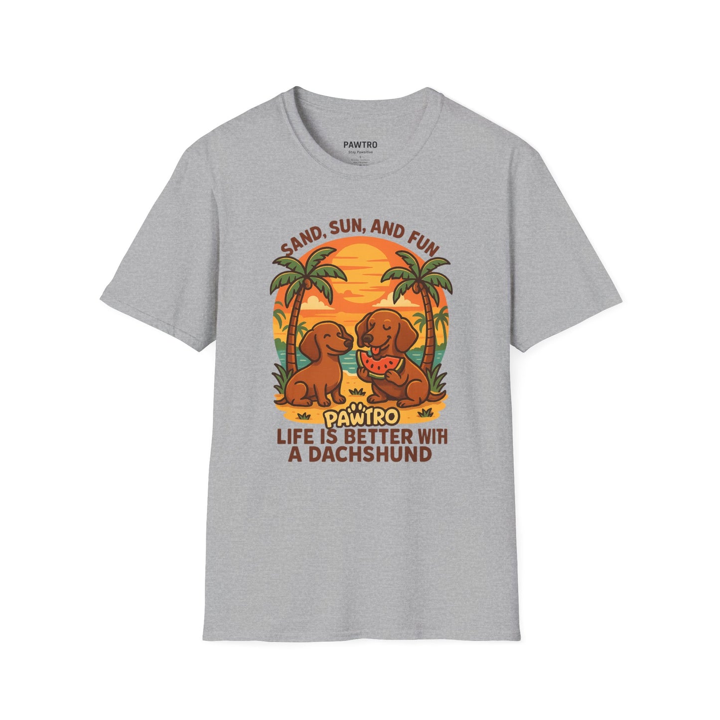Dachshund Beach Vibes T-Shirt, Cute Dog T-Shirt