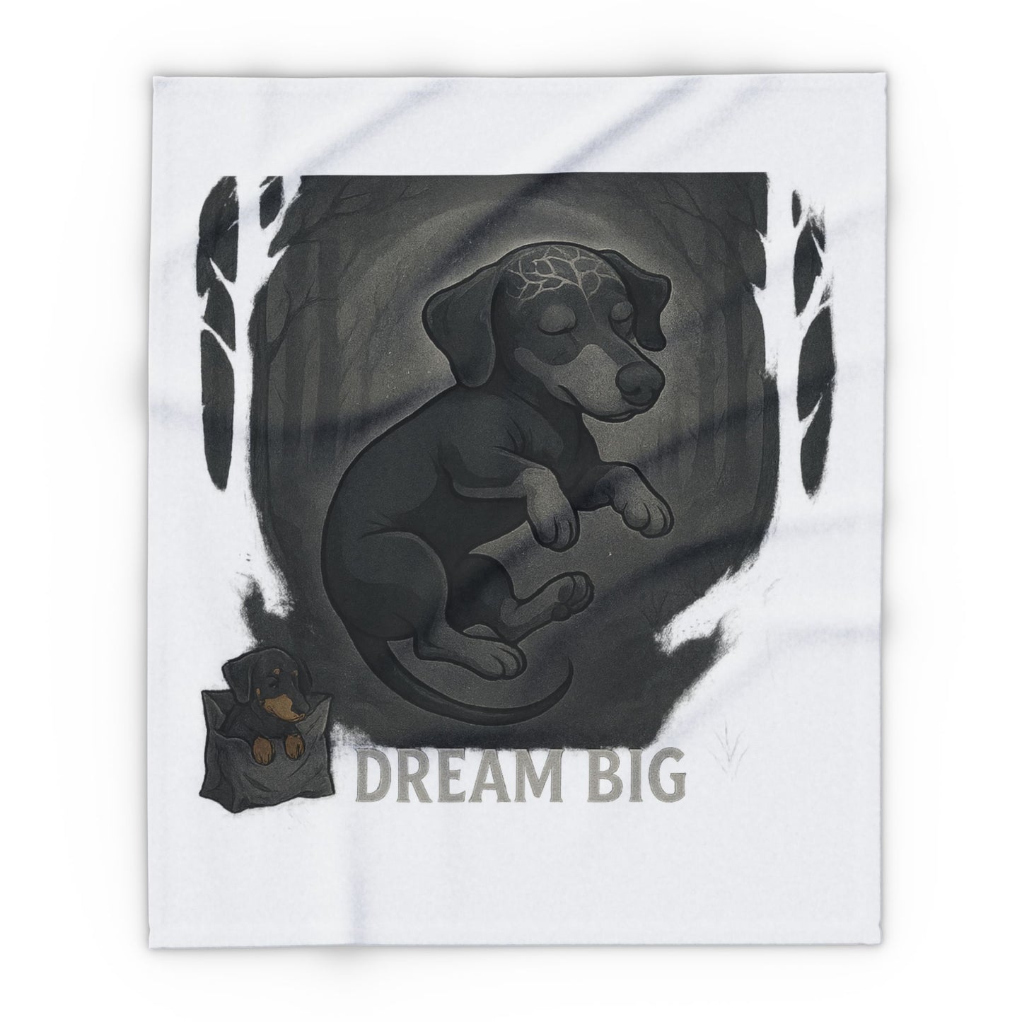 Dream Big Dog Arctic Fleece Blanket, Cozy Pet Blanket