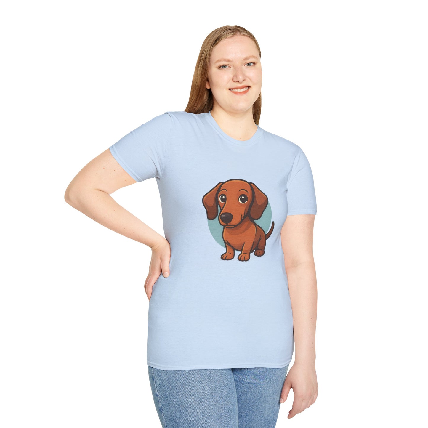 Cute Dog Illustration Unisex T-Shirt