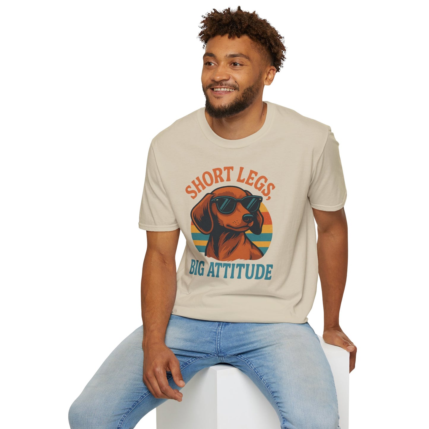 Funny Dog Lover T-Shirt, Short Legs Big Attitude Tee