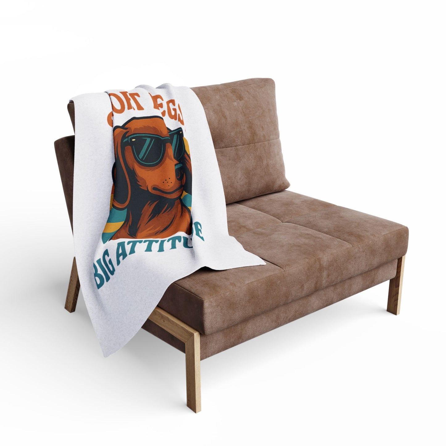 Cool Dog Fleece Blanket - Short Legs Big Attitude