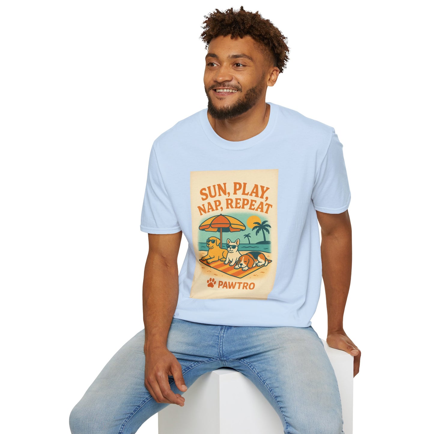 Summer Vibes T-Shirt, Casual Tee for Dog Lovers