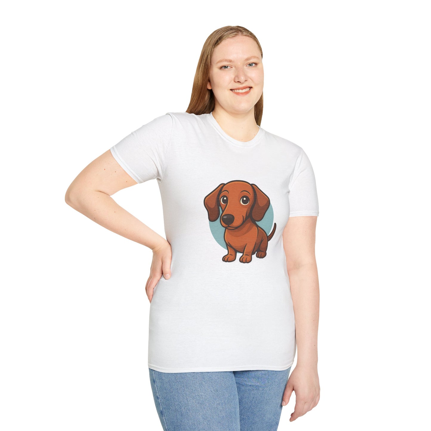 Cute Dog Illustration Unisex T-Shirt
