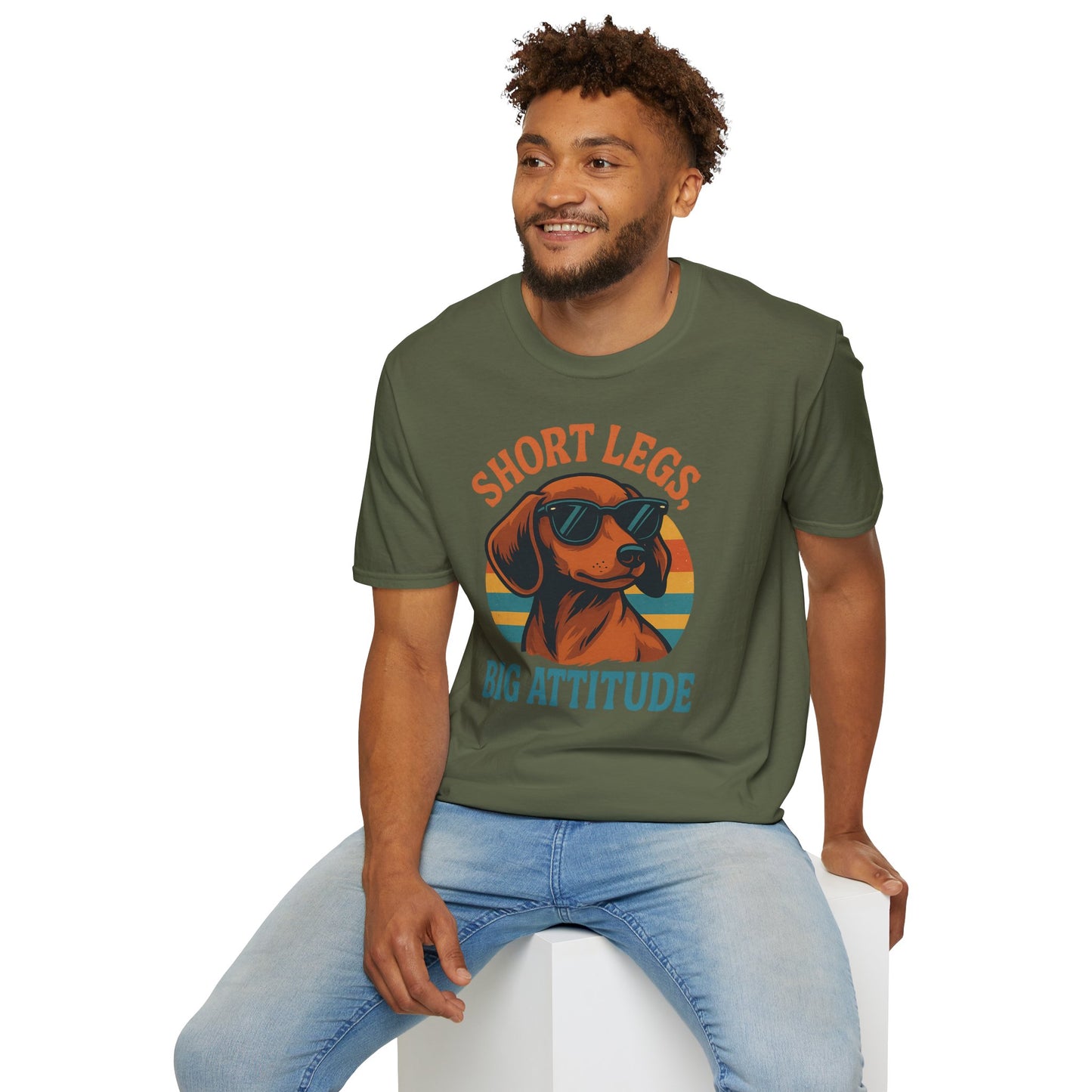 Funny Dog Lover T-Shirt, Short Legs Big Attitude Tee