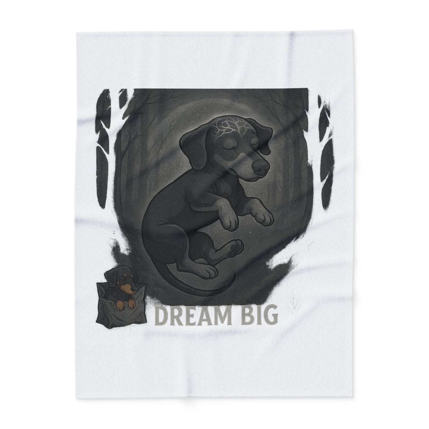 Dream Big Dog Arctic Fleece Blanket, Cozy Pet Blanket