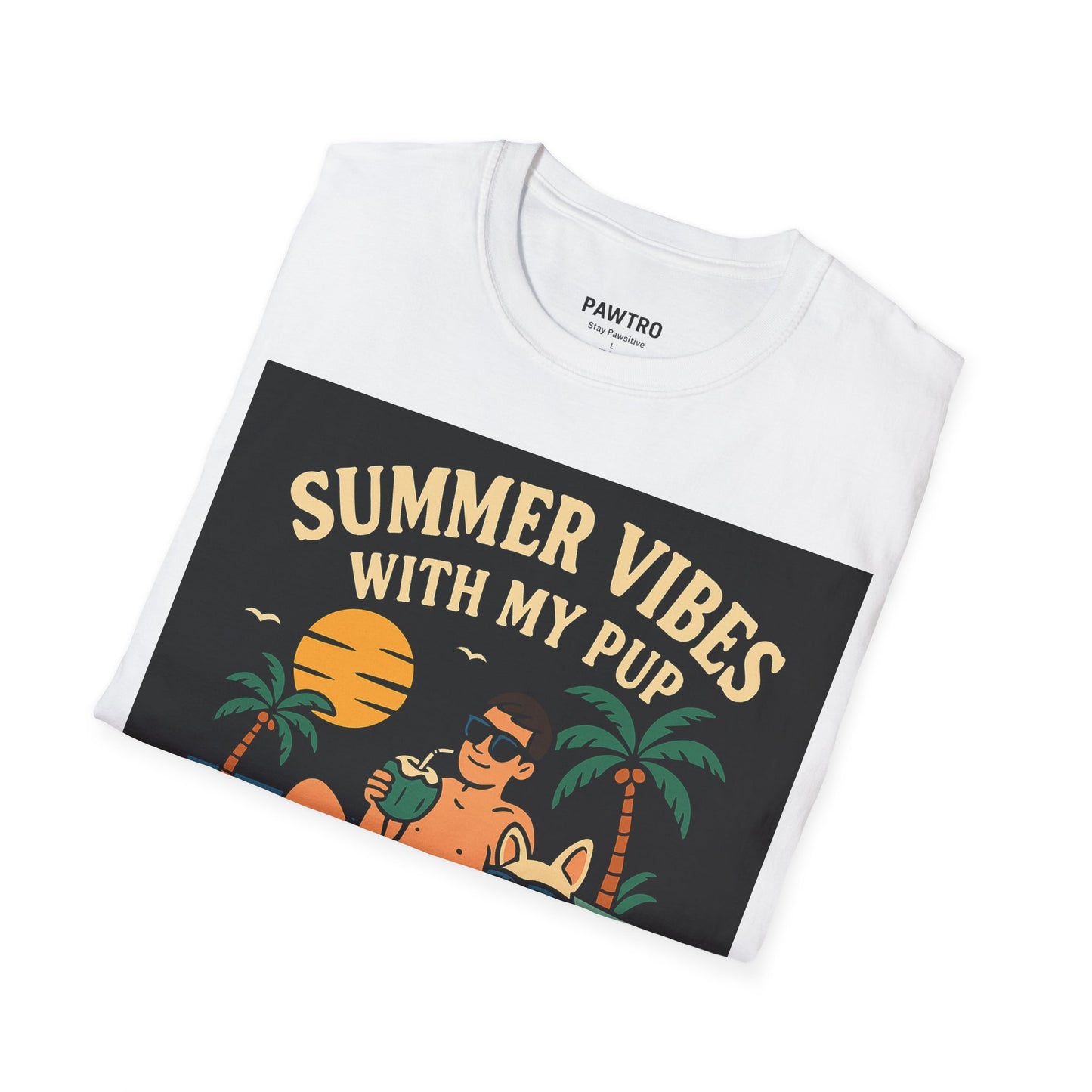 Summer Vibes T-Shirt for Dog Lovers | Unisex Softstyle Tee