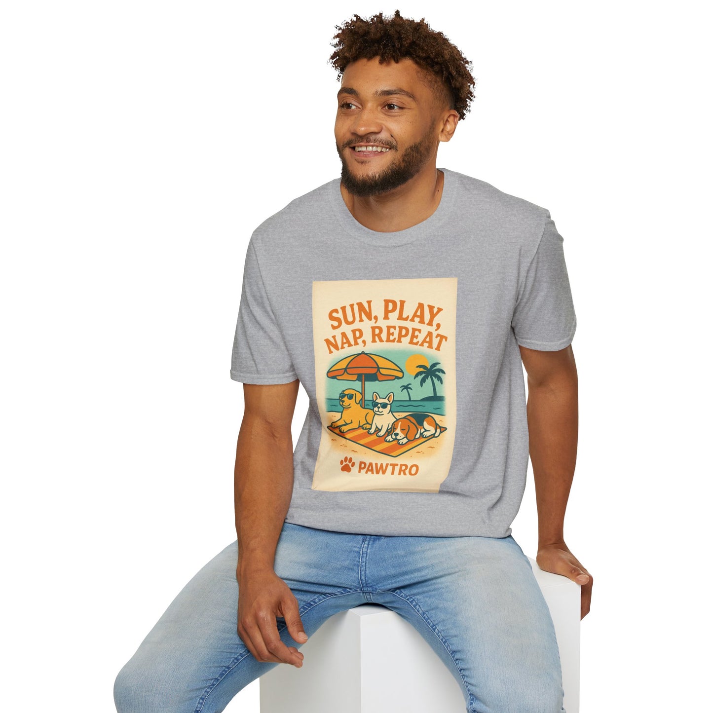 Summer Vibes T-Shirt, Casual Tee for Dog Lovers