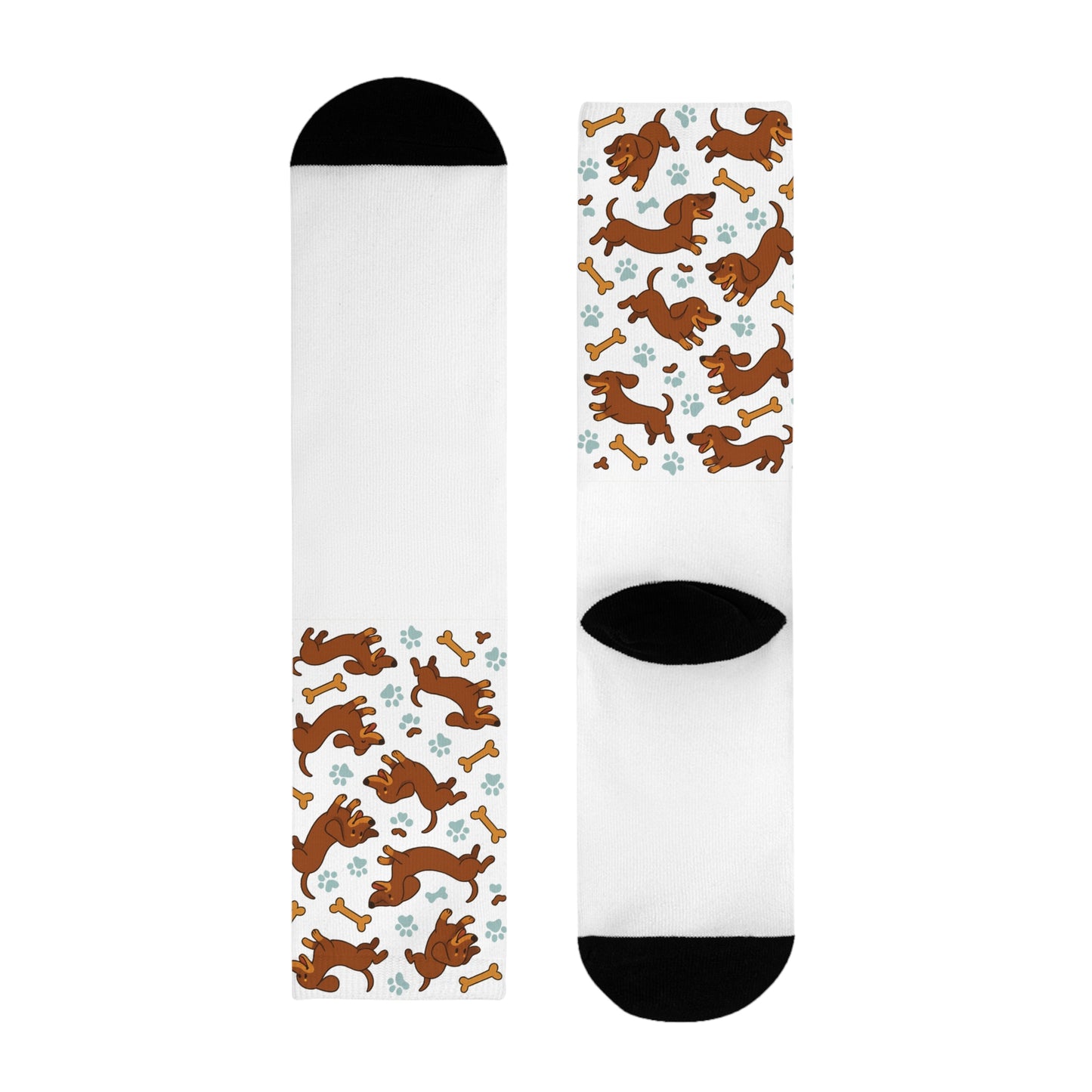 Cute Dog Pattern Crew Socks for Animal Lovers
